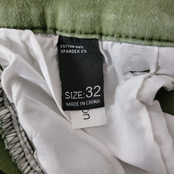 Qazel Vorrlon Mens Skinny Jeans Sz 32 Stretch Ripped Zippered knees Distressed - Picture 4 of 16